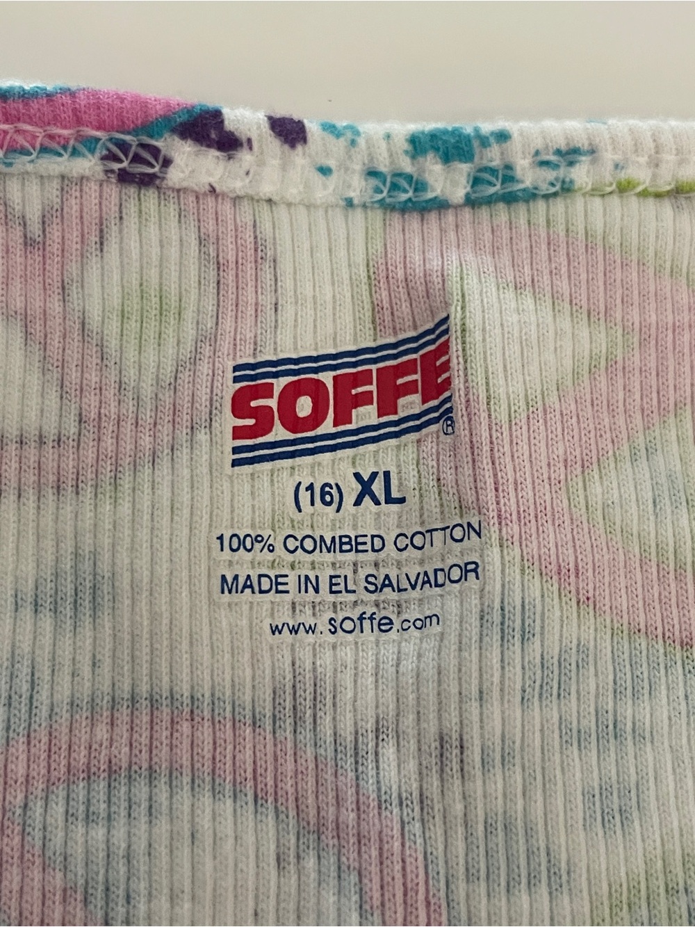 Girls Peace Sign Tank Top & Lime Green Shorts Set - Size M - Picture 4 of 7